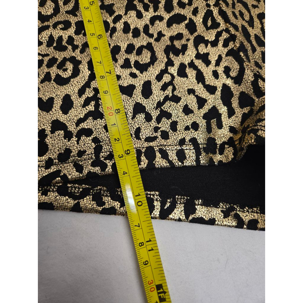 Women's Charlotte Russe Gold Black Leopard Print Shorts S - Picture 5 of 5